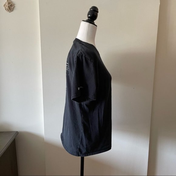 Not a Sheep slogan graphic tee logo wolf t short crew neck black - Picture 5 of 10